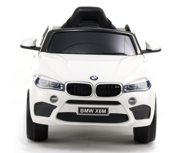 Laste elektriauto BMW X6M 2x45W valge, puldiga (1-kohaline)